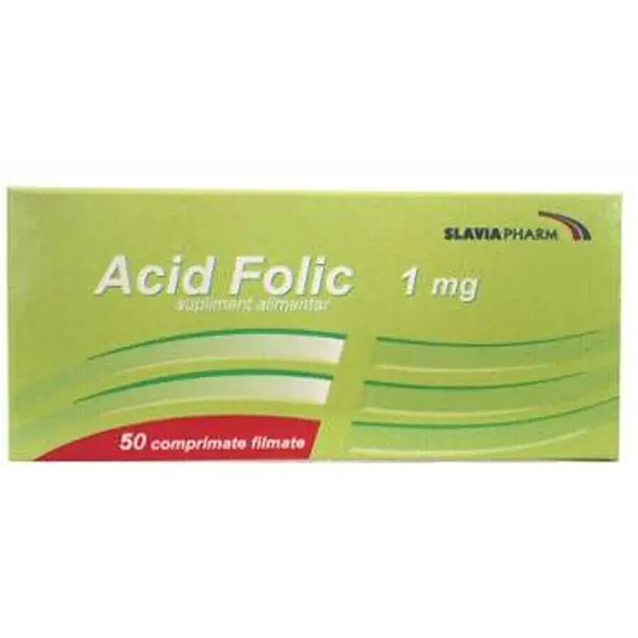 Acid Folic 1mg x 50cpr Slavia