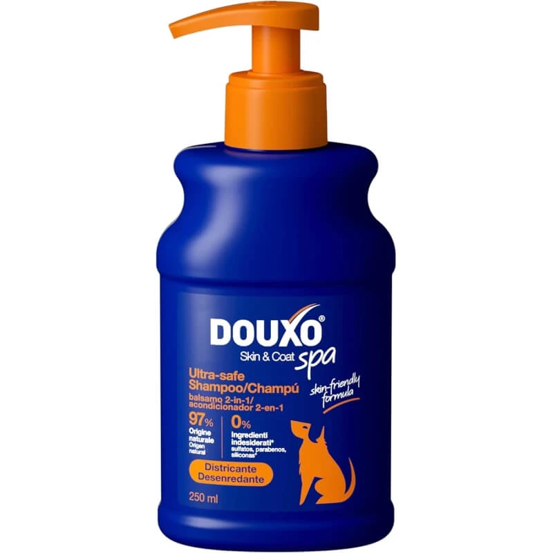 Ceva Animal Health Douxo spa – 2-in-1-Shampoo und Spülung: feuchtigkeitsspendendes, entwirrendes Reinigungsmittel für Haustiere, 250 ml