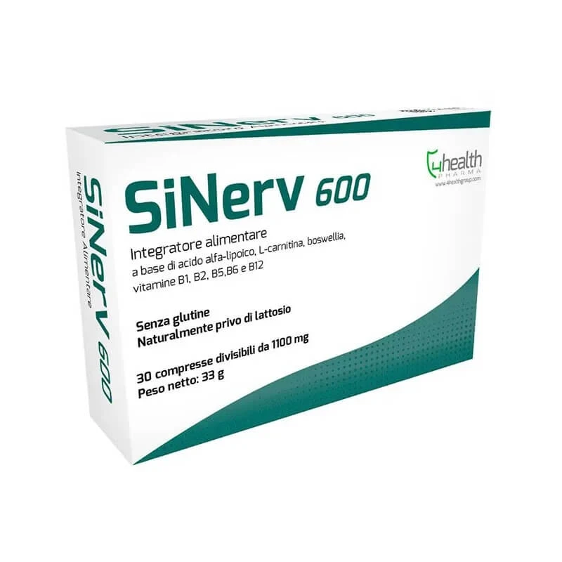 Sinerv 600 – Nahrungsergänzungsmittel für das Nervensystem, 30 teilbare Tabletten à 1100 mg