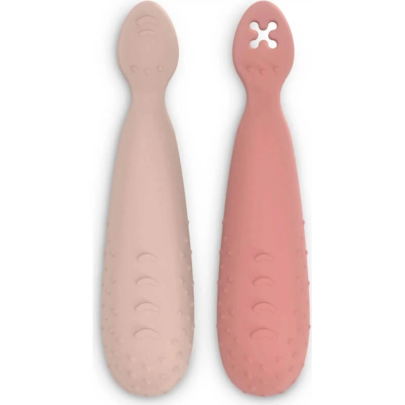 Suavinex Color Essence – 2er-Set rosa Löffel für die Entwöhnungsphase