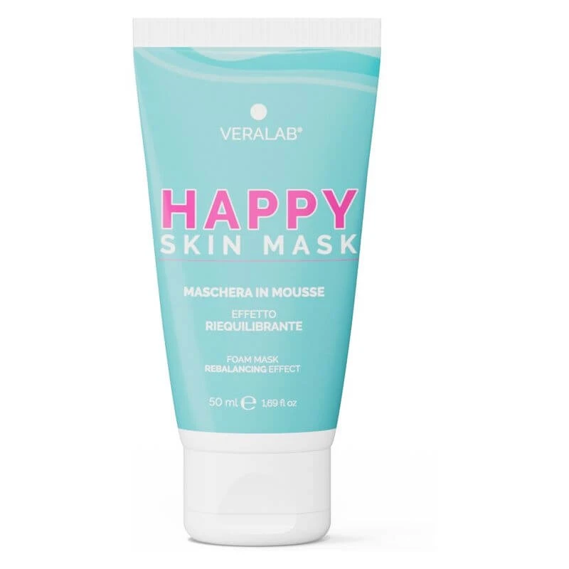 Veralab Happy Skin Mask – Aufhellende, ausgleichende und glättende Gesichtsmousse, 50 ml
