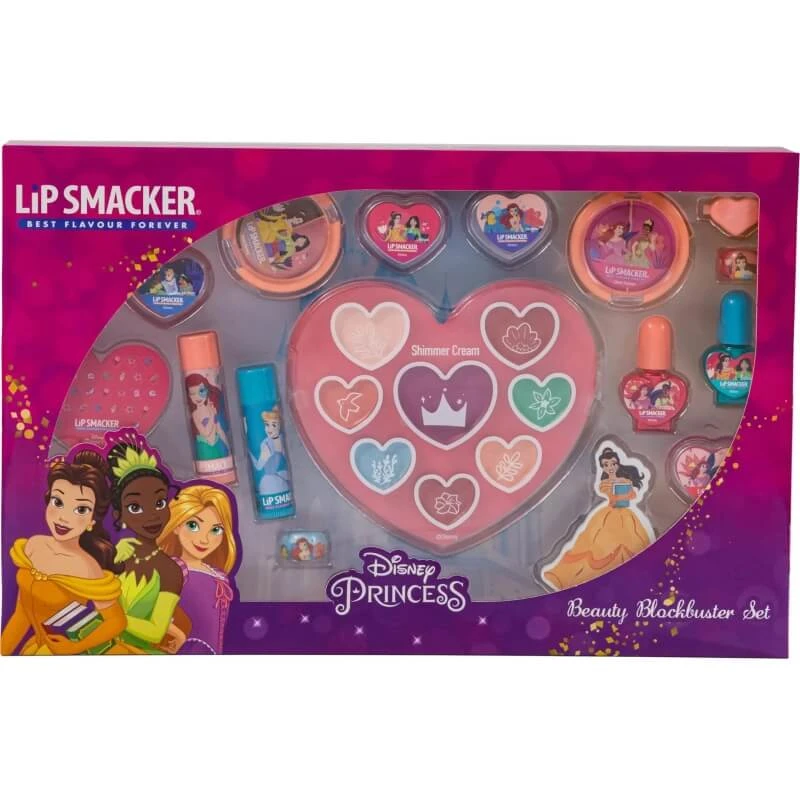 Markwins Lip Smacker Disney-Prinzessinnen-Blockbuster-Set – Schmink-Set für Kinder