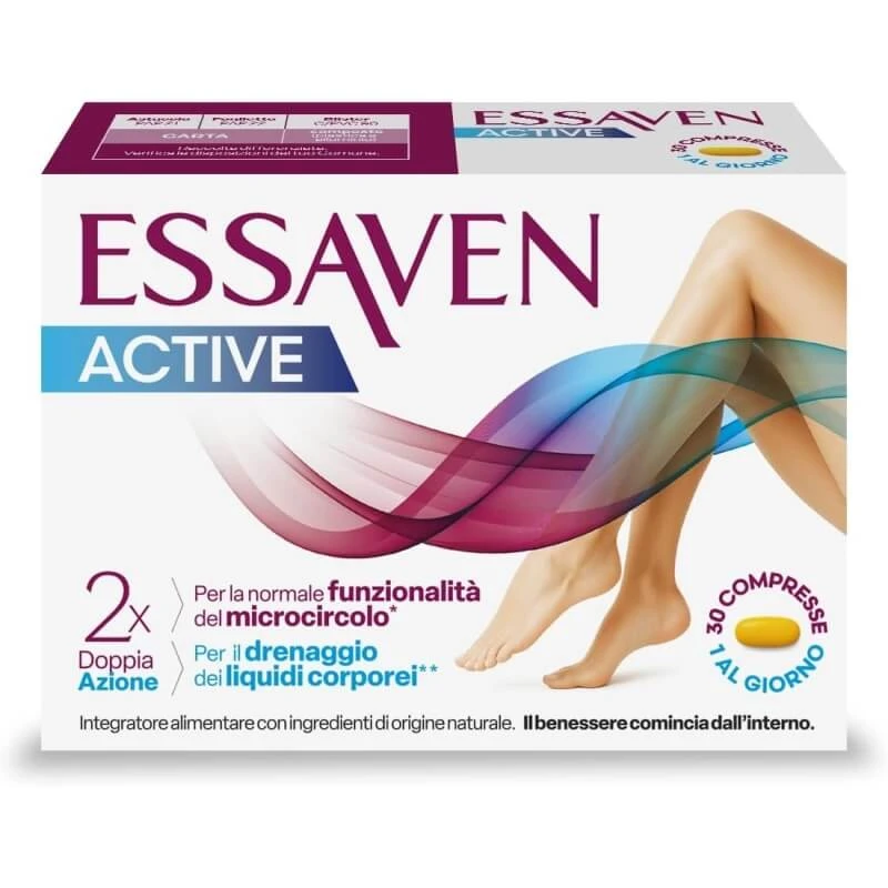 Essaven Active 30 Tabletten – ein Nahrungsergänzungsmittel zur Förderung der Mikrozirkulation und des Flüssigkeitsabflusses