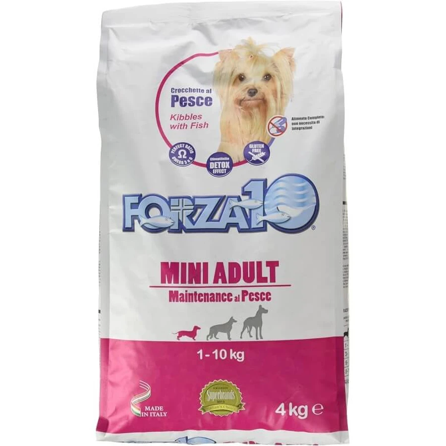 Forza10 Mini Adult Maintenance cu pește – hrană completă pentru câini, 4 kg