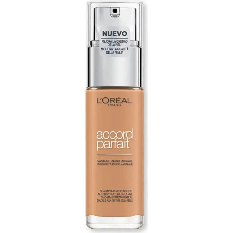 L'Oréal Paris Accord Parfait Foundation – Flüssige Foundation – Nr. 7d7w Ambre Doré