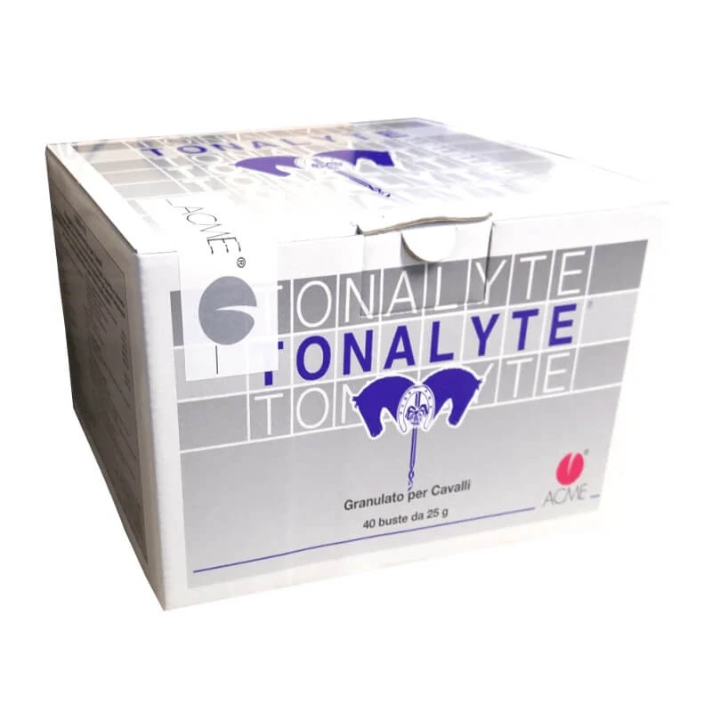 Acme Tonalyte Granulat für Pferde – Ergänzungsfuttermittel für Sportpferde, Hengste, Stuten und Fohlen; 40 Beutel à 25 g