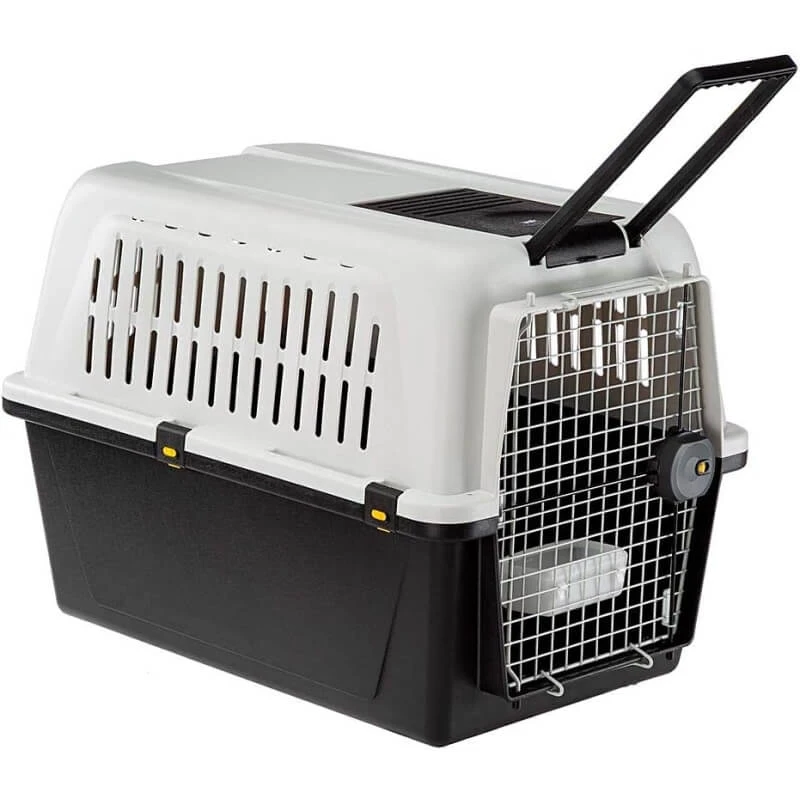Ferplast Atlas 50 Professional – Transportbox für große Hunde, max. Tragkraft 30 kg – Grau