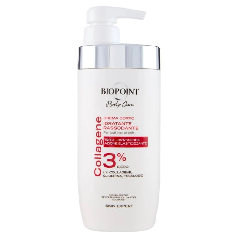 Biopoint Körperpflege – Feuchtigkeitsspendende und straffende Körpercreme, 500 ml