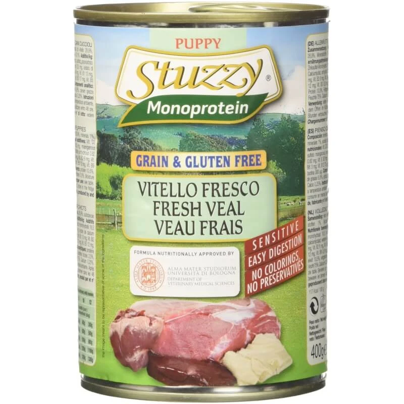 Stuzzy Puppy Single-Protein Fresh Veal – Alleinfuttermittel für Welpen, 400 g