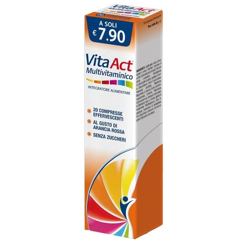 Vita Act Multivitamin, 20 Brausetabletten – Multivitaminpräparat mit Antioxidantien