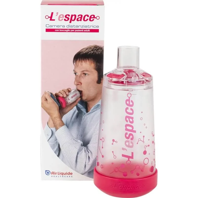 Envicon Medical Antistatische Inhalationskammer mit Spacer, Ventil und Maske, für Kinder von 0 bis 2 Jahren (Verpackung hat eine Delle)
