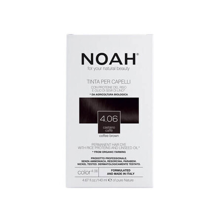 Natürliches Haarfärbemittel ohne Ammoniak, braun satiniert, 4.06, Noah, 140 ml