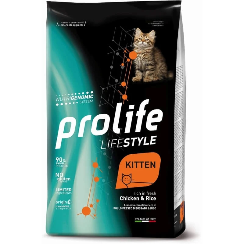 Prolife Lifestyle Kitten mit Huhn und Reis – Alleinfuttermittel für Katzen, 1,5 kg