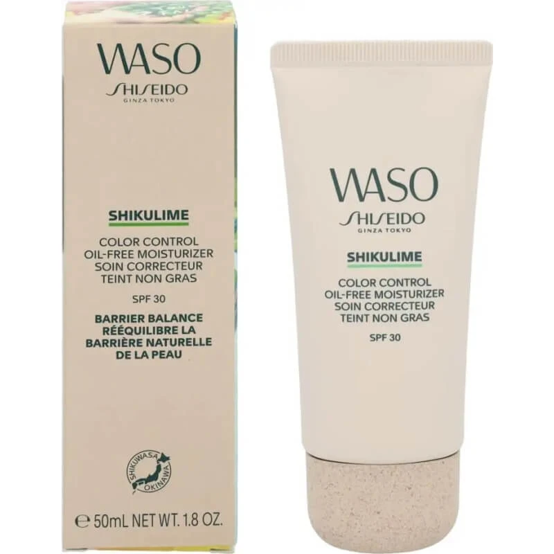 Shiseido Waso Shikulime Color Control Ölfreie Feuchtigkeitscreme LSF 30 – Getönte Feuchtigkeitscreme 50 ml