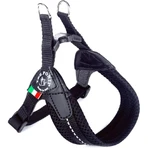 Tres correas de ajuste fácil: arnés ajustable de malla para el pecho y la circunferencia, color negro, talla 4