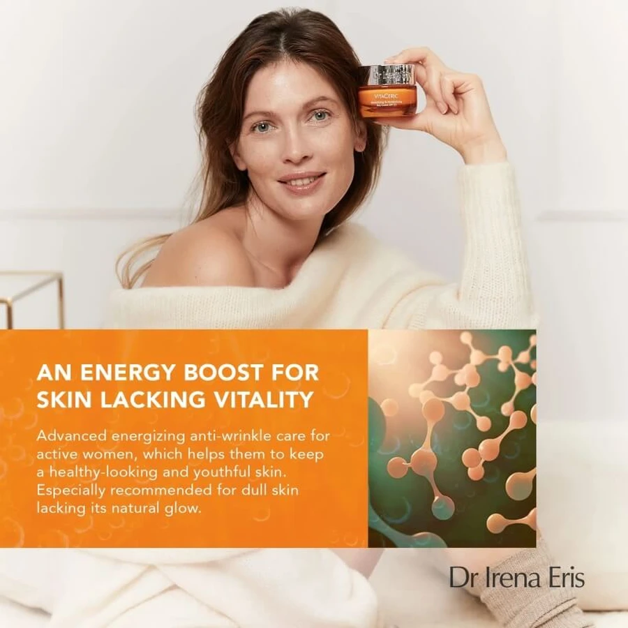 Dr. Irena Eris Vitaceric SPF 15 - Crema hidratante revitalizante de día, 50 ml