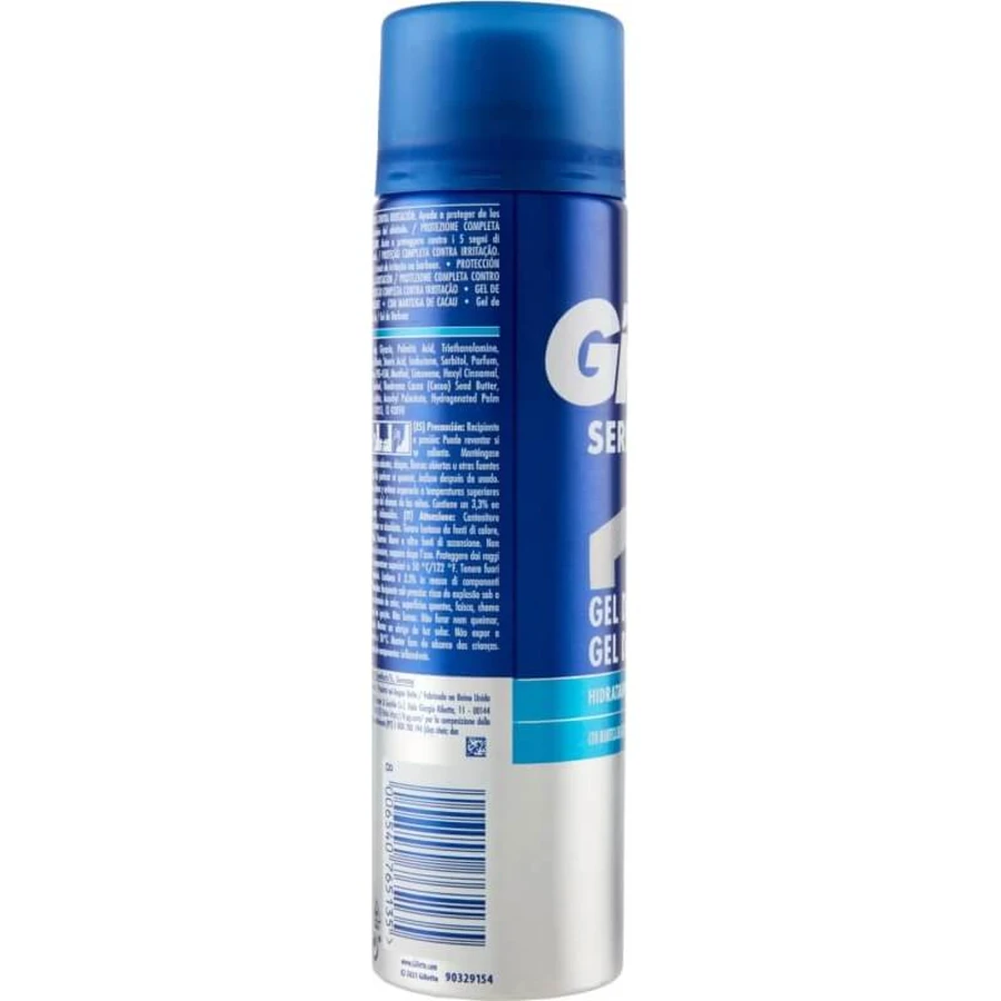 Gillette Series - Gel de rasage hydratant, 200 ml