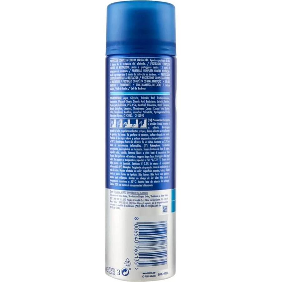 Gillette Series - Gel de rasage hydratant, 200 ml