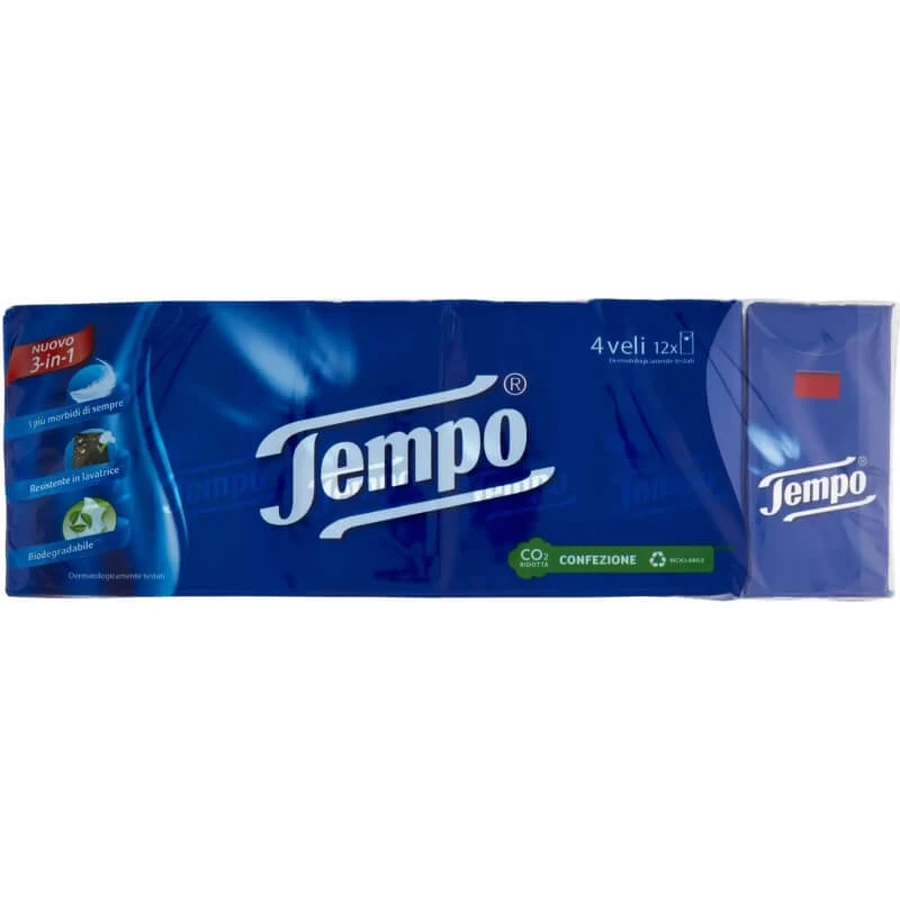 Tempo zachte katoenen zakdoekjes, 12x9