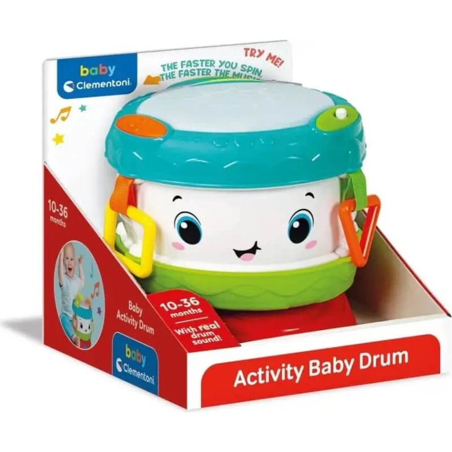 Clementoni Activity baby drum – tobă pentru primele activități