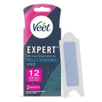 Veet Expert - 12 strisce depilatorie viso per pelli sensibili