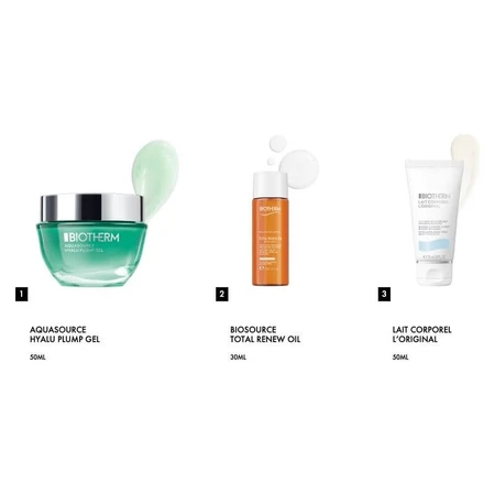 Biotherm Aquasource Hyalu Plump Gel-cadeauset – Complete schoonheidsroutine