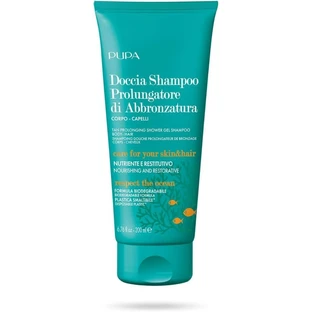 Pupa Doucheshampoo - Biologisch afbreekbaar middel om de bruine teint langer te behouden, voor zoet- en zoutwater, 200 ml