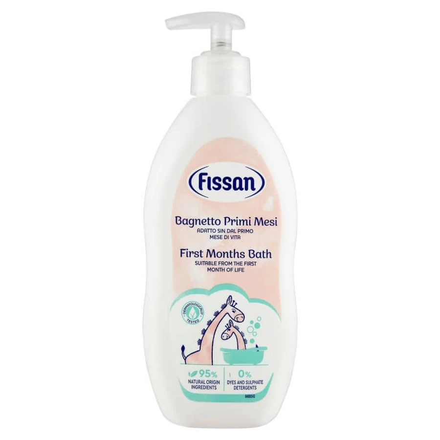 Fissan Bagnetto pentru primele luni – gel de baie delicat, hidratant, cu pH fiziologic, pentru nou-născuți și copii, 400 ml