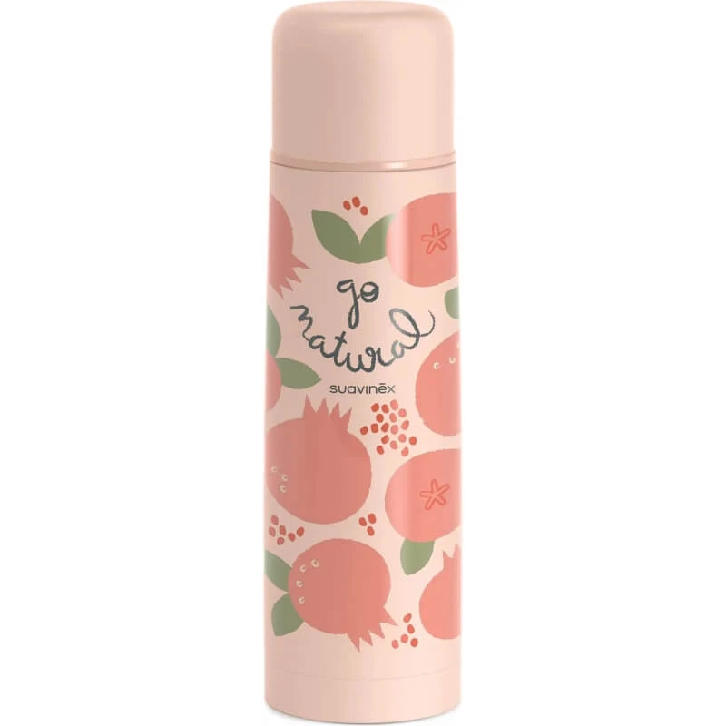 Suavinex Go Natural Granatapfel – 500 ml Flüssigkeitsthermoskanne