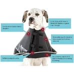Candioli Comfy cone – zgardă elisabetană inovatoare, moale și reflectorizantă, pentru câini și pisici de talie mică, 14 cm