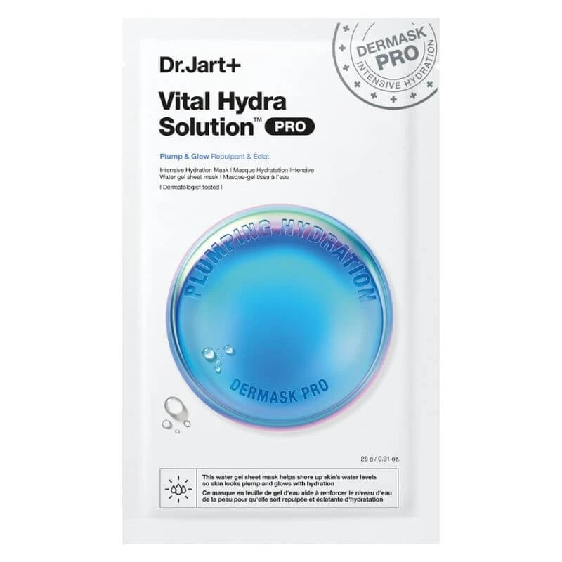 Dr.jart+ Dermask Vital Hydra Solution Pro – Tiefenwirksame Feuchtigkeits-Gesichtsmaske, 25 g