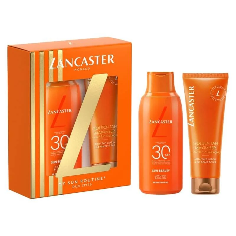 Lancaster „My Sun Routine“ Geschenkset – Körperlotion LSF 30, 175 ml + After-Sun-Lotion, 125 ml