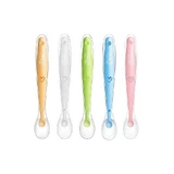 Cuillère de sevrage en silicone « I'm Baby » - Couleurs assorties