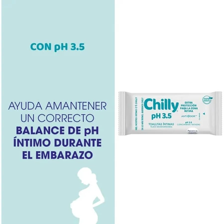 Lingettes intimes Chilly pH 3,5 - 12, protection renforcée