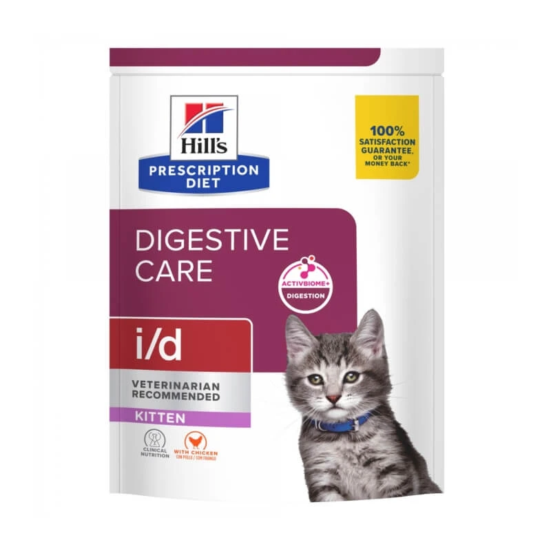 Hill's Prescription Diet Digestive Care i/d Kitten mit Huhn – Diät-Trockenfutter für Kätzchen mit Verdauungsproblemen, 400 g