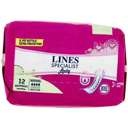 Lines specialist lady normal – 12 tampoane pentru incontinență ușoară