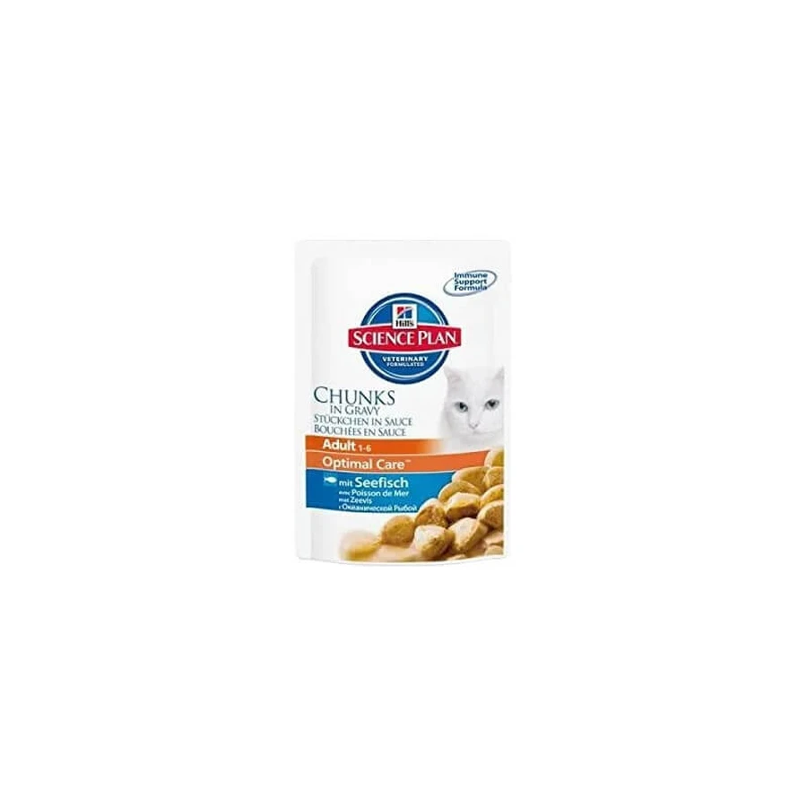 Hill’s Science Plan Adult cu pește de ocean – hrană umedă pentru pisici, 85 gr