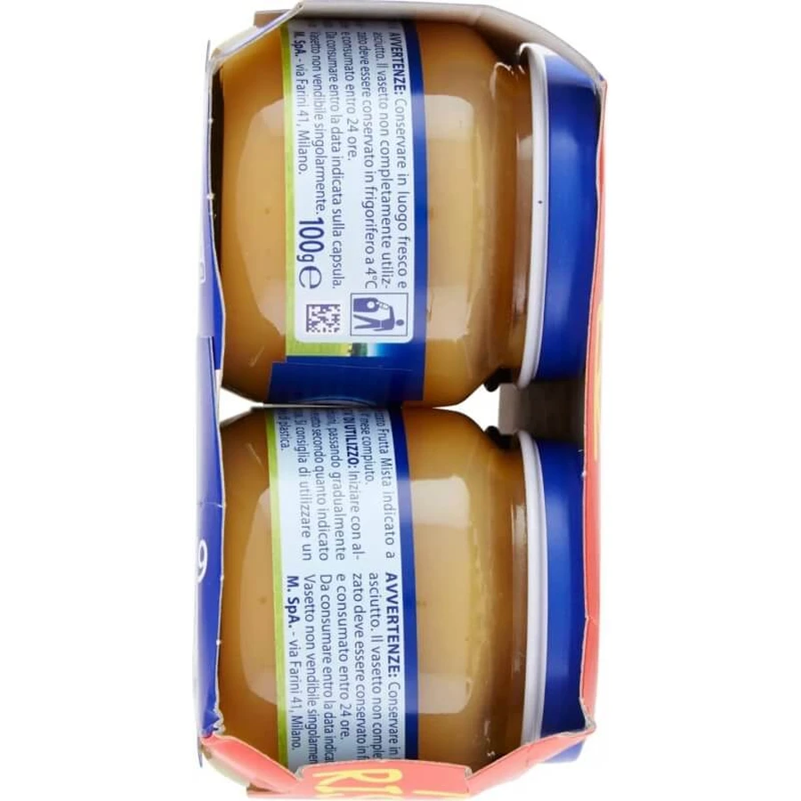 Mellin babyvoeding met gemengd fruit, 6 x 100 g