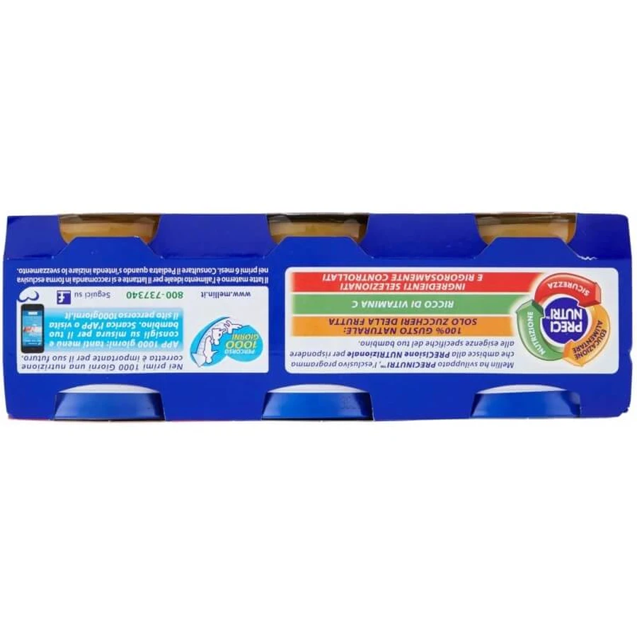 Mellin babyvoeding met gemengd fruit, 6 x 100 g