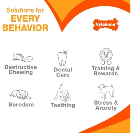 Nylabone Puppy teething keys – chei de ros pentru pui, pentru perioada de dentiție, cu aromă de șuncă, mărime medie