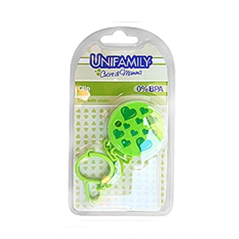 Unifamily Clip – BPA-freie Schnullerkette – grün