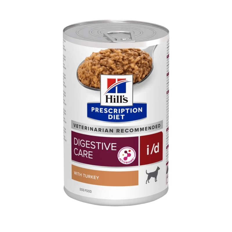 Hill's Prescription Diet Dog Digestive Care i/d Truthahn – Nassfutter für Hunde mit Magen-Darm-Problemen, 360 g