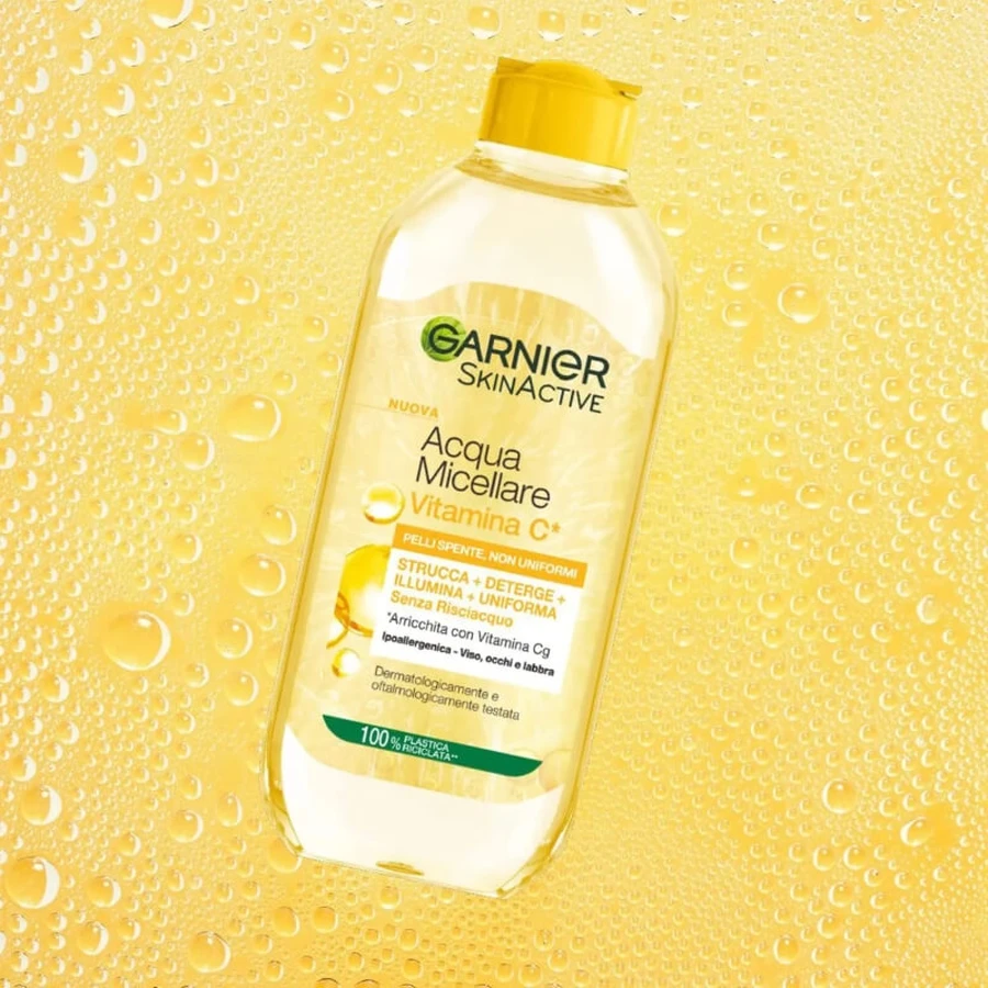 Garnier Skinactive - Agua micelar con vitamina C, 400 ml