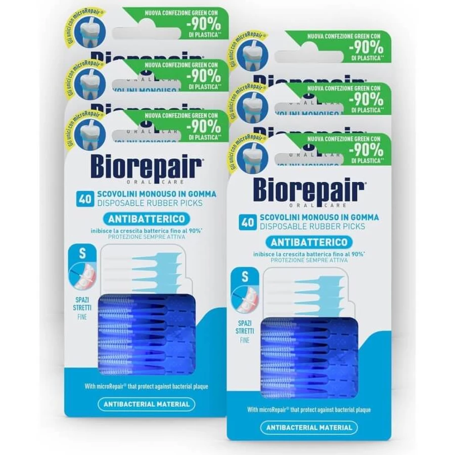 Biorepair 40 – antybakteryjne, cienkie gumowe szczoteczki międzyzębowe do wąskich przestrzeni: ceny i cechy