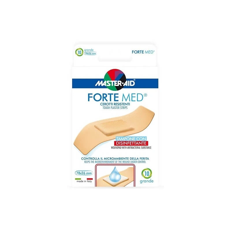 Master Aid Strong Pflaster mittlerer Stärke – 10 große Pflaster