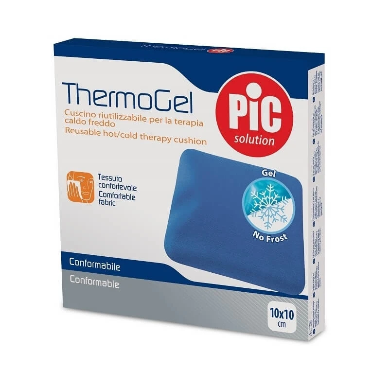 Pic Thermogel – Wärme-/Kälte-Kissen mit Bezug, 10 × 10 cm