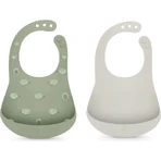 Suavinex Selection Color Essence 4m+ - 2 baberos de silicona - Verde