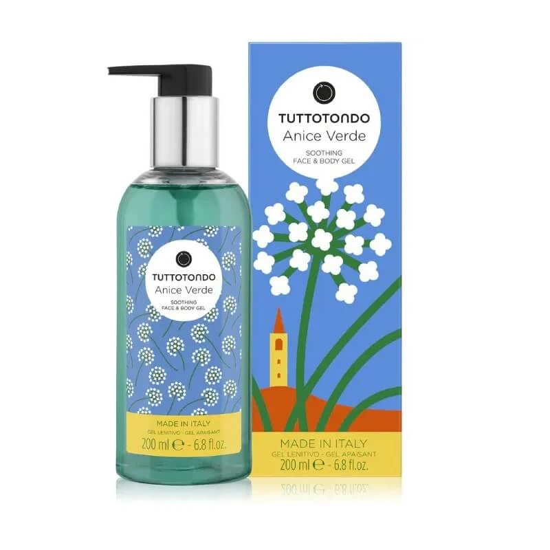 Tuttotondo Grüner Anis – Beruhigendes Gel für Gesicht und Körper, 200 ml