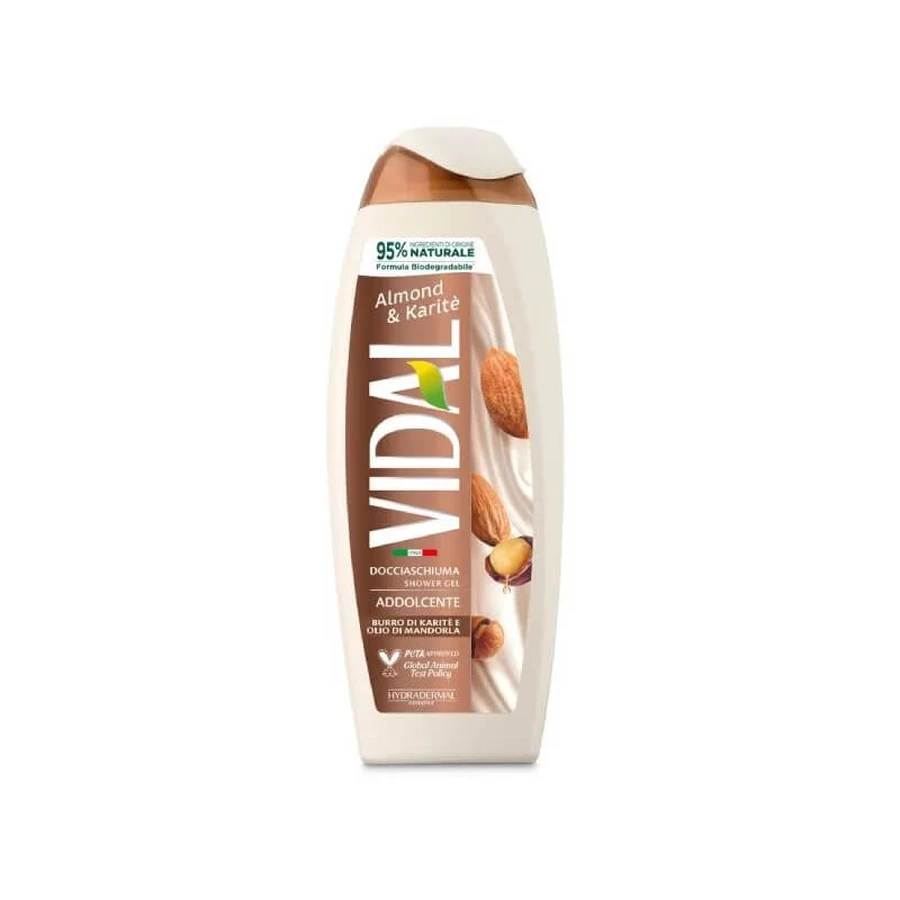 Vidal Almond &amp; karité - gel de duș emolient 250 ml