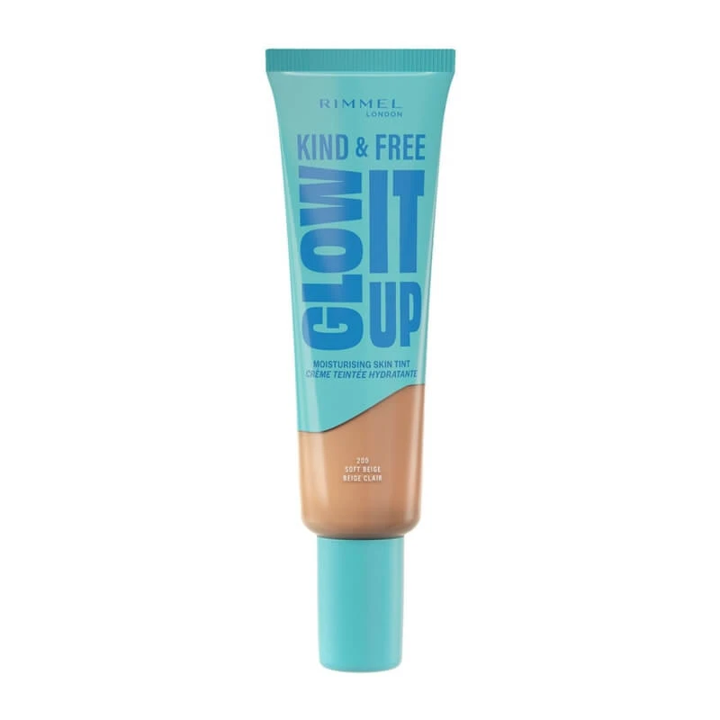 Rimmel Kind & Free Glow It Up – Flüssig-Foundation Nr. 200 Soft Beige